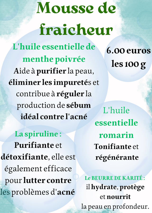Le savon Chaudron MOUSSE DE FRAÎCHEUR